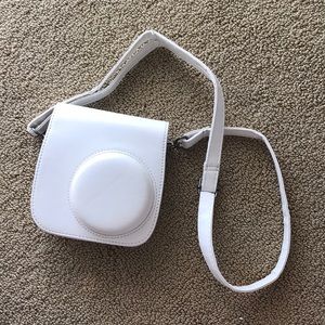 White Polaroid Camera Case with Strap